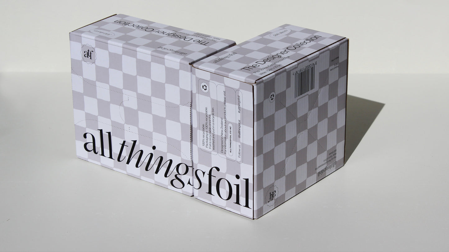 Designer Checkers Wide Pop-Up Foil | 12-Box Bundle (15cm x 27cm)