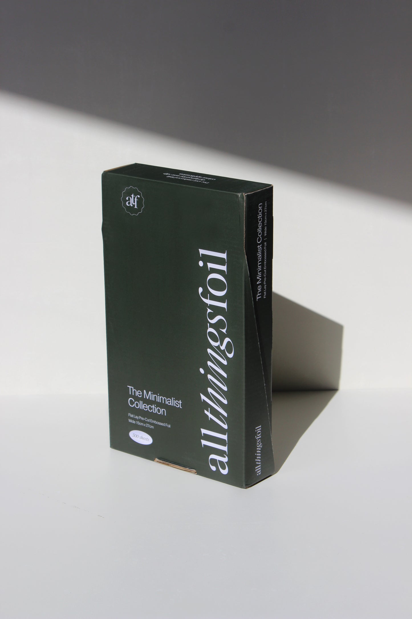 Minimalist Green Wide Flat Lay Foil (15cm x 27cm)