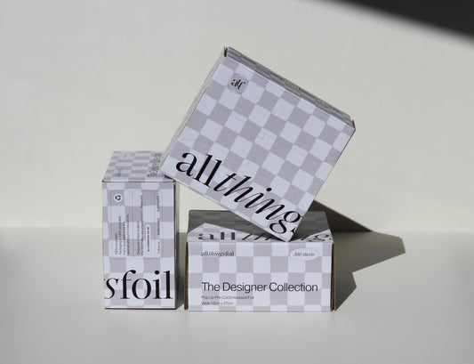 Designer Checkers Wide Pop-Up Foil | 12-Box Bundle (15cm x 27cm)