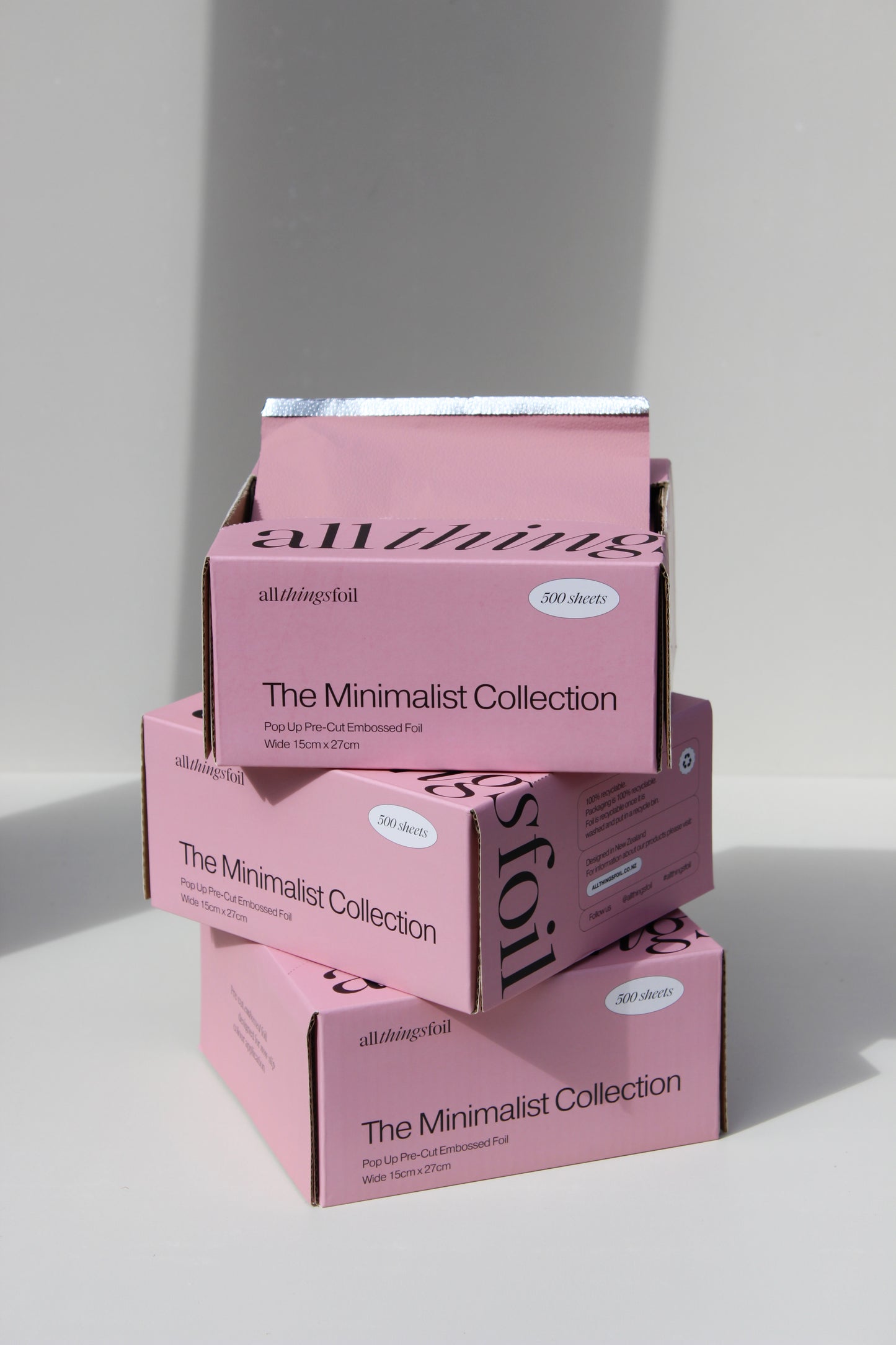 Minimalist Pink Wide Pop Up Foil (15cm x 27cm)