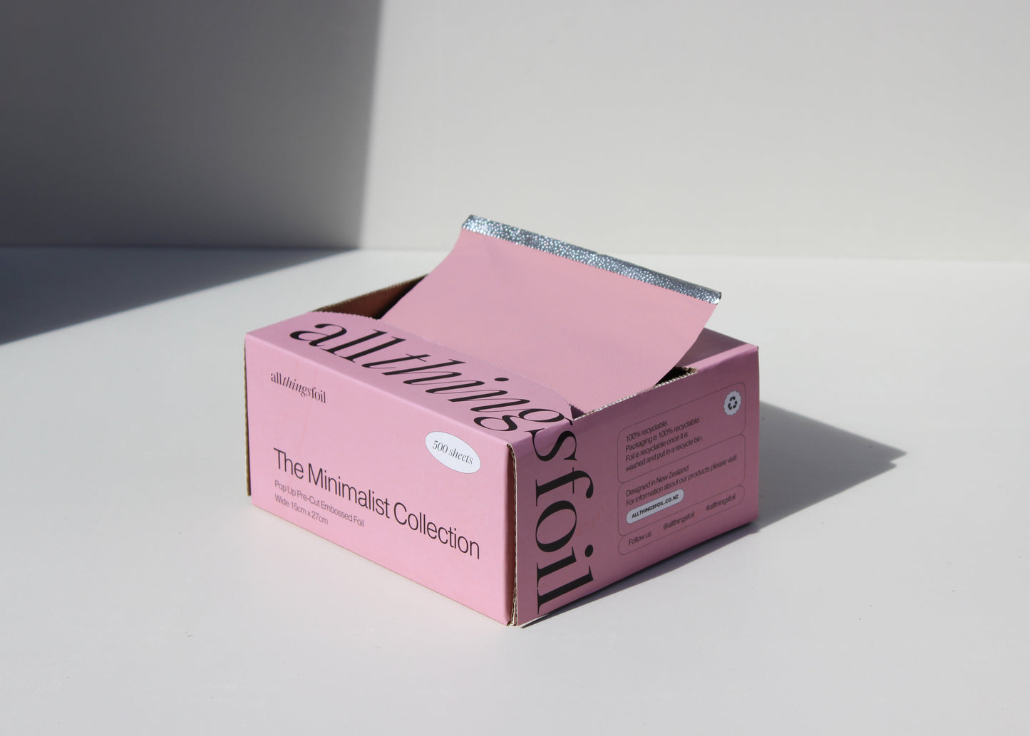 Minimalist Pink Wide Pop Up Foil (15cm x 27cm)