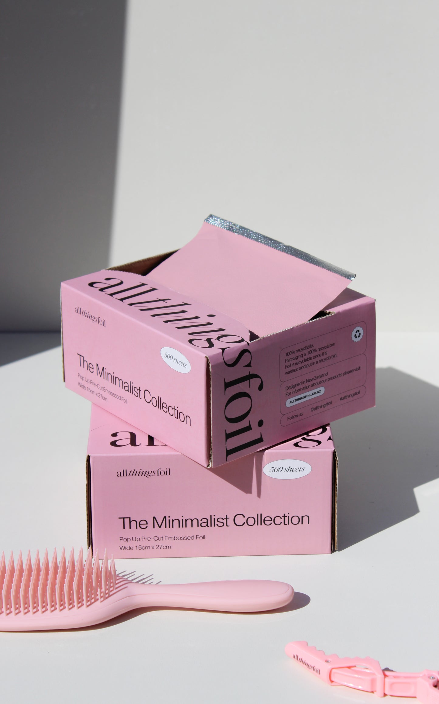 Minimalist Pink Wide Pop Up Foil (15cm x 27cm)