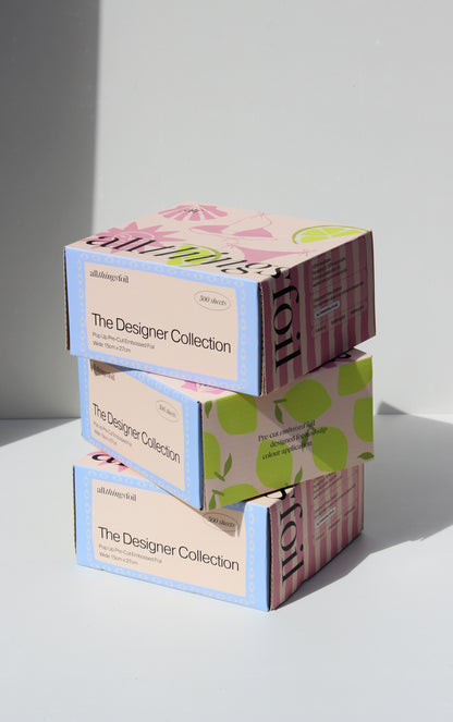 Designer Euro Summer Wide Pop Up Foil | 12 Box Bundle (15cm x 27cm)
