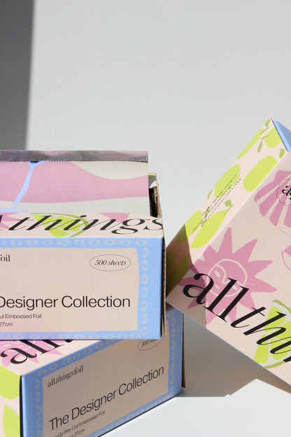 Designer Euro Summer Wide Pop Up Foil | 12 Box Bundle (15cm x 27cm)